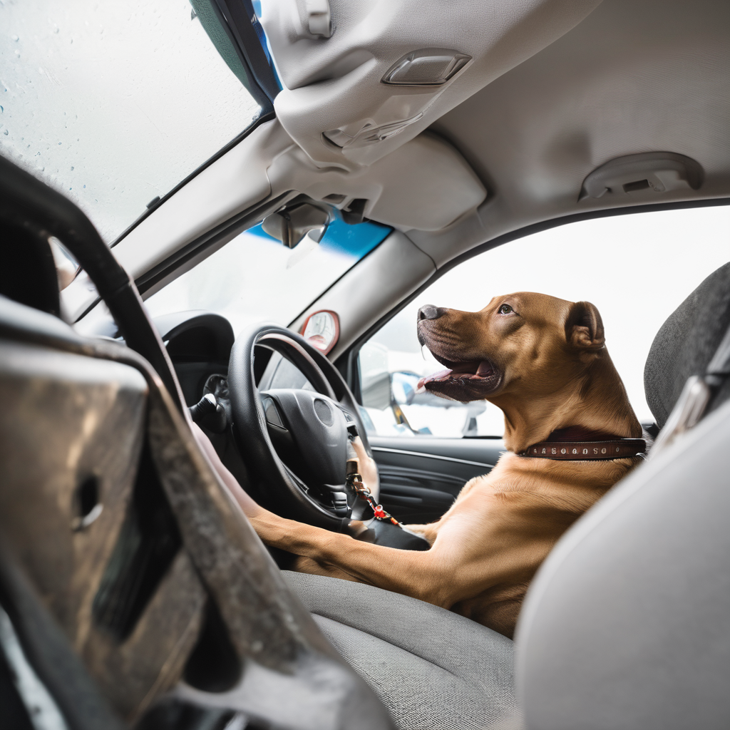 Ablenkung im Auto durch Hund