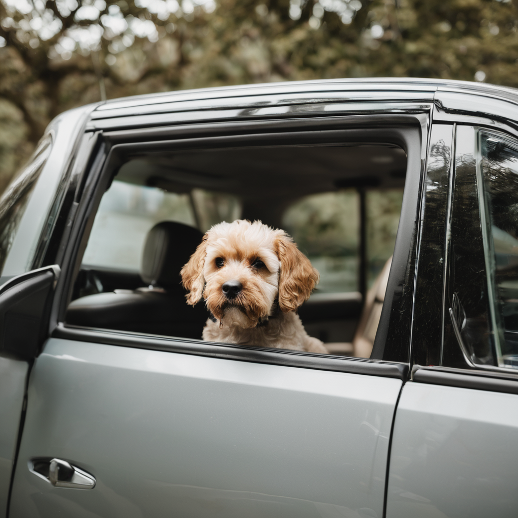 Hunde darf nicht alleine im Auto gelassen werden