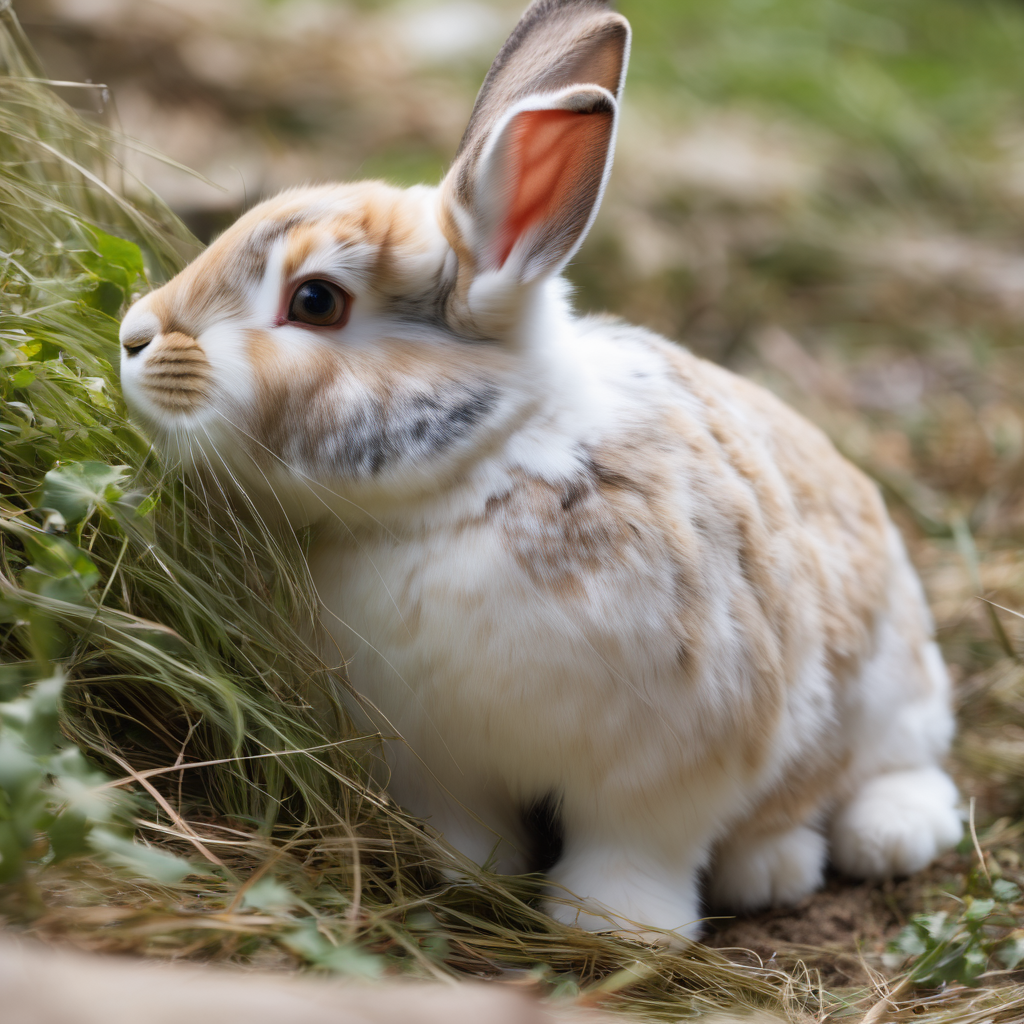 Kaninchen atmet