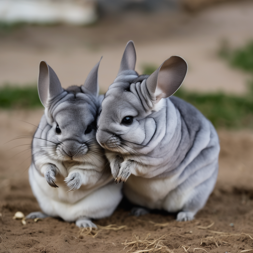 Chinchillas beim Spielen